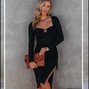 VICI Ruched Side tie MIDI (Medium)